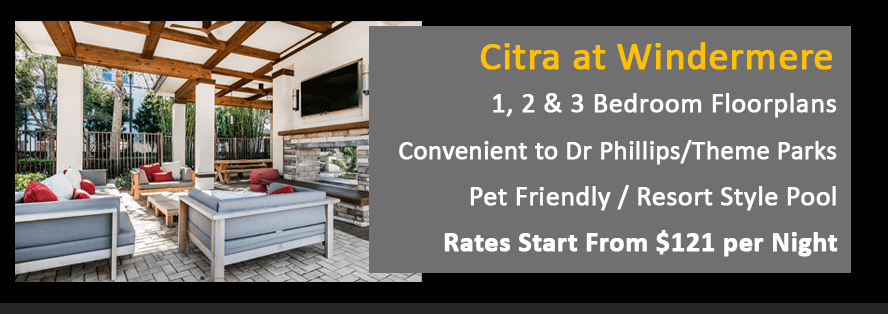 Premium amenities in furnished apartments