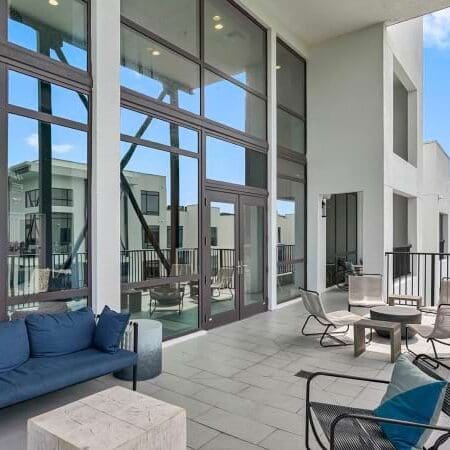 Corporate housing with community centers