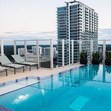 Resort-style pools in corporate housing