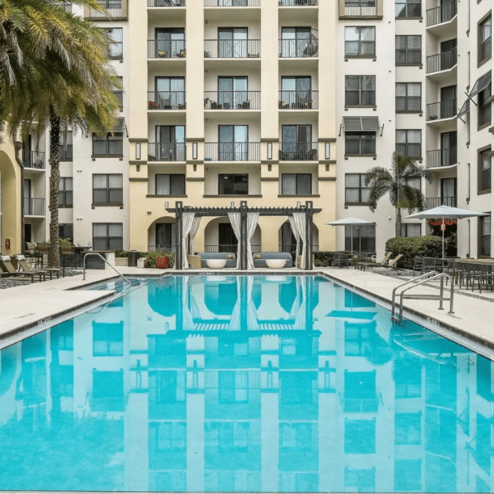 Resort-style pools in corporate housing