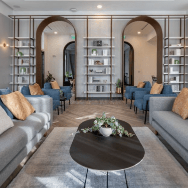 Spacious living areas in corporate housing